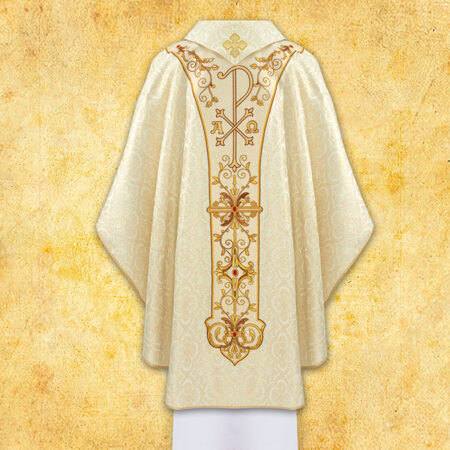 Liturgical chasuble Good Shepherd embroidered