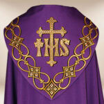 Embroidered cope "IHS"