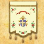 Church Banner Double-Sided St. John Paul II and Jesus the Merciful