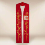 Stuła haftowana “Alfa Omega”