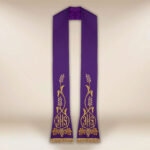 embroidered liturgical stole IHS