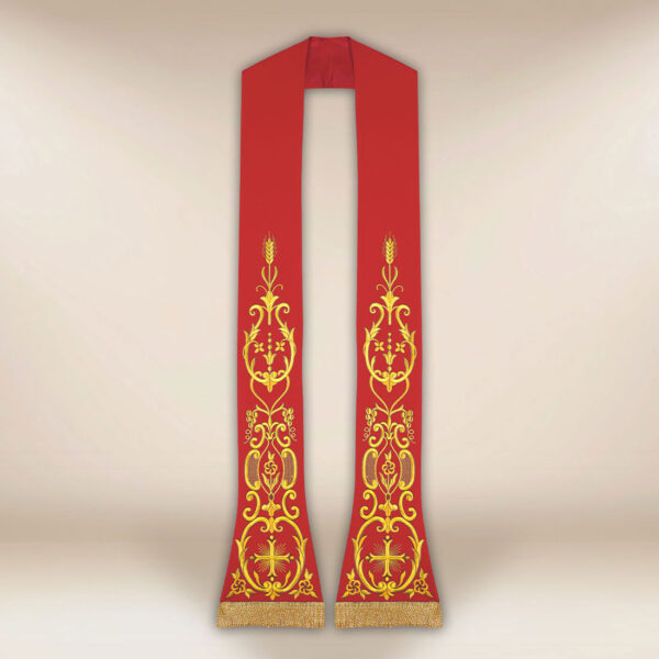 embroidered liturgical stole cross