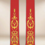 embroidered liturgical stole cross