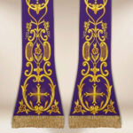 embroidered liturgical stole cross