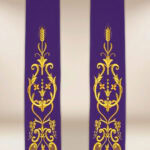 embroidered liturgical stole cross