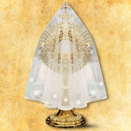 Veil for Monstrance with White Flowers Diameter 100cm