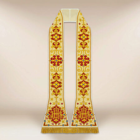 Stuła rzymska haftowana “Ostatnia Wieczerza”