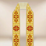 Stuła rzymska haftowana “Ostatnia Wieczerza”