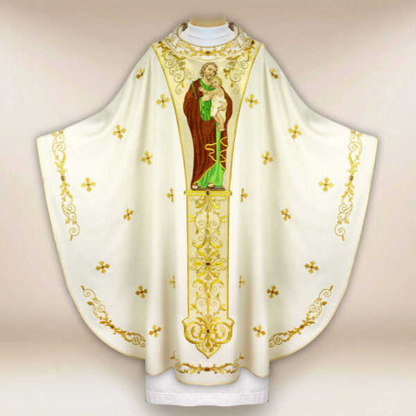 Ornat haftowany z wizerunkiem “Św. Józefa”