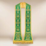 Stuła haftowana rzymska “Massimo-Verde”