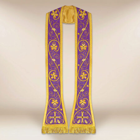 Stuła haftowana rzymska “Massimo-Viola”