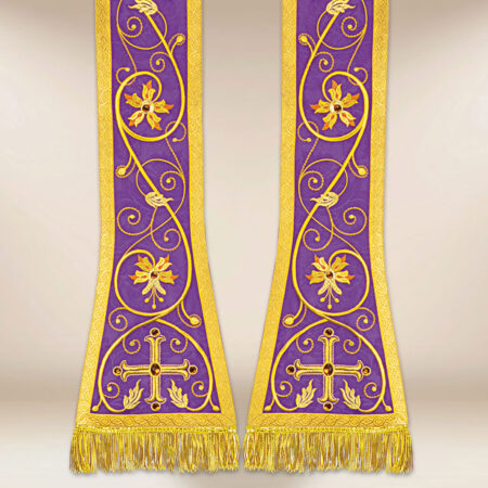 Stuła haftowana rzymska “Massimo-Viola”