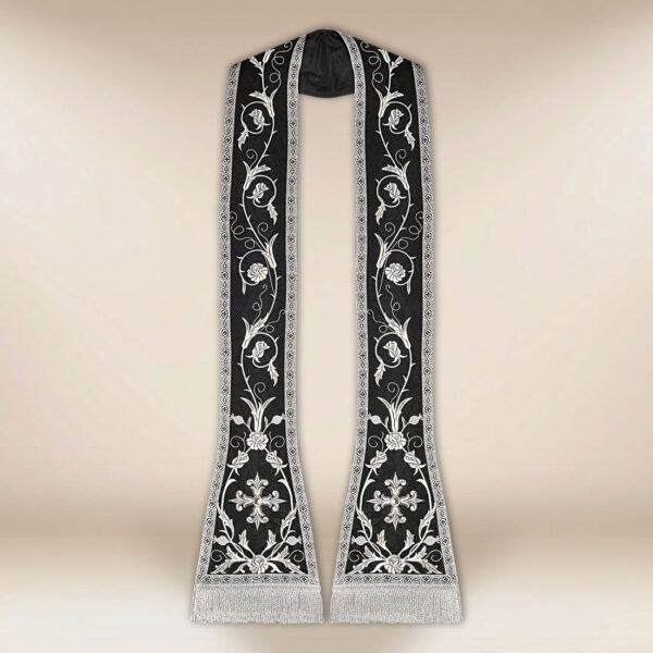 Stuła haftowana rzymska “Massimo-Nero”