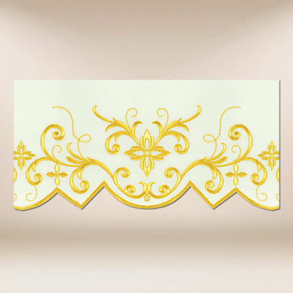 Embroidered lace ecru 290cm Embroidered lace ecru 290cm