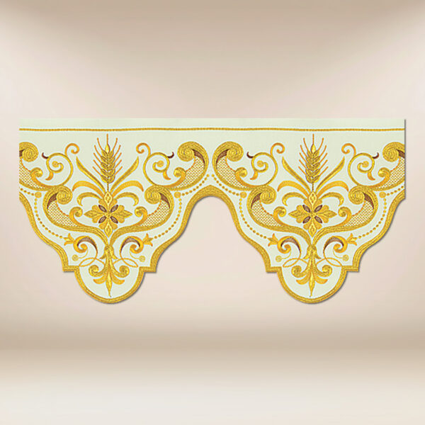 Ecru embroidered lace 590cm Ecru embroidered lace 590cm