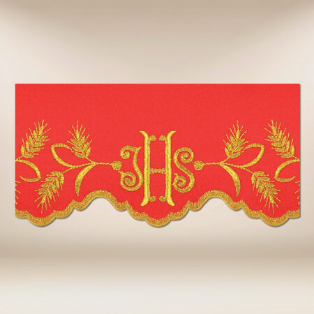 Red embroidered lace 590cm