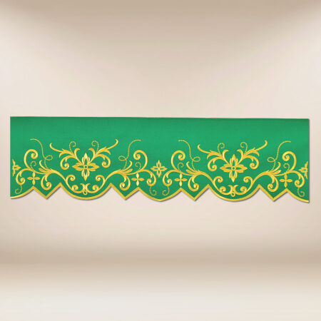 Embroidered green lace 290cm