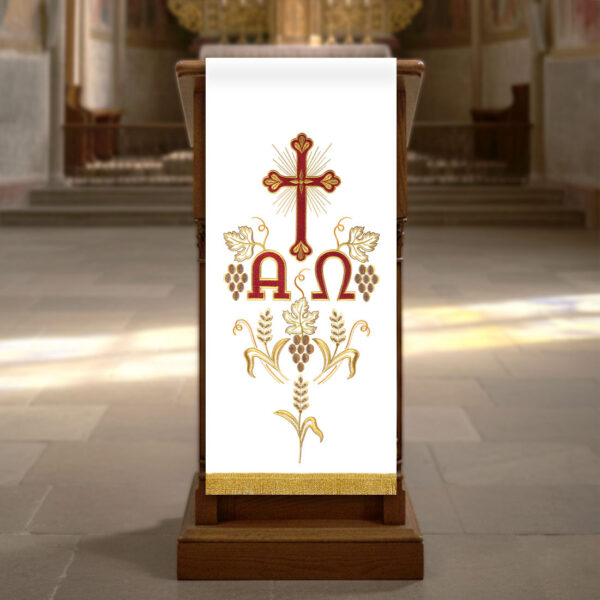 Embroidered Lectionary Alpha and Omega