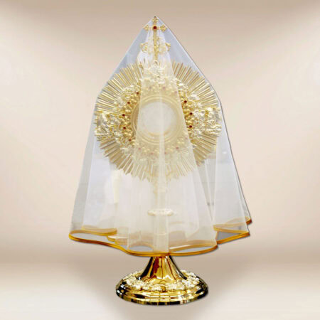 Veil for monstrance with golden trim 80cm