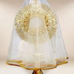 Veil for monstrance with gold trim 120cm