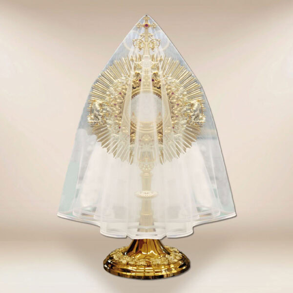 Veil for Monstrance with White Trim 100cm
