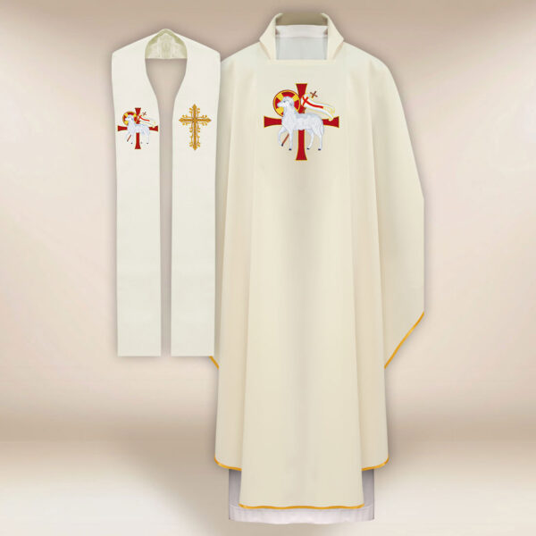 Komplet ornat i stuła “Baranek”