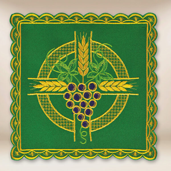 Embroidered pall green