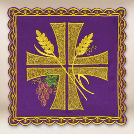Embroidered Pall in Purple
