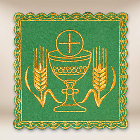 Embroidered pall green