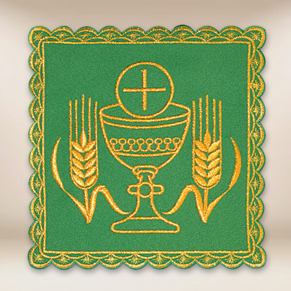 Embroidered pall green