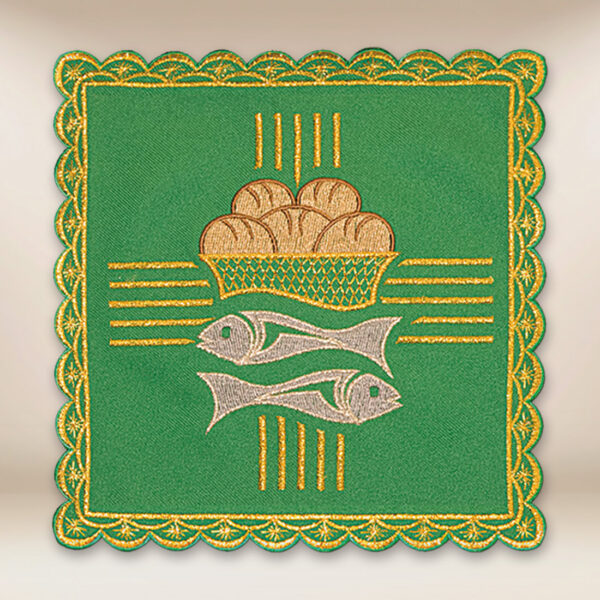 Embroidered pall green