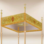 Baldachim haftowany na procesję