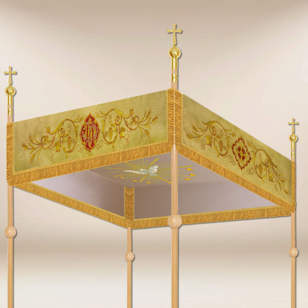 Baldachim haftowany na procesję