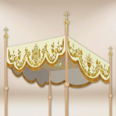 Baldachim haftowany na procesję