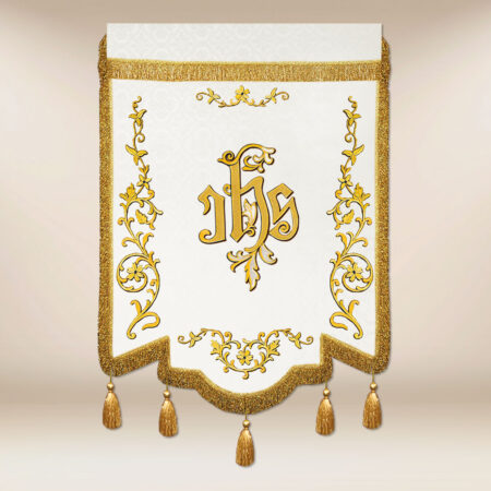 Chorągiew haftowana z wizerunkiem Jezus Chrystus