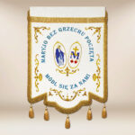 Chorągiew haftowana z wizerunkiem Maryja bez Grzechu