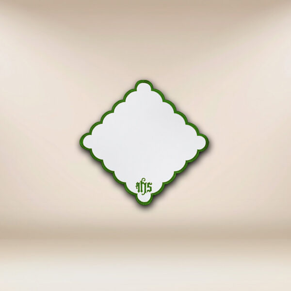 Embroidered Napkin "Cathedral" Green 32×32