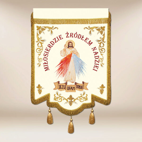 Embroidered Banner featuring Jesus the Merciful
