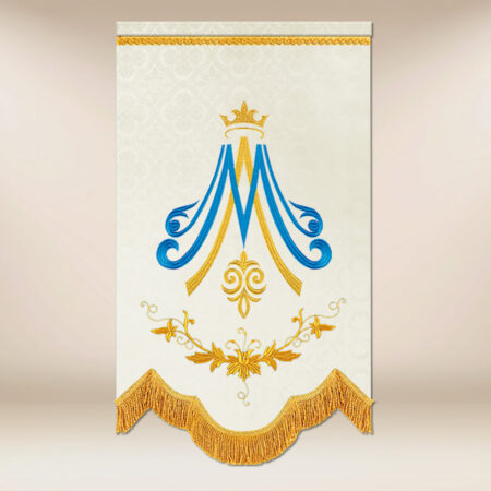 Mini Banner Featuring Our Lady of the Rosary