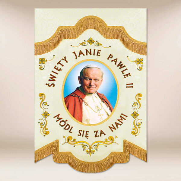 Mini Chorągiew Dwustronna “Jan Paweł II”