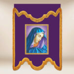 Chorągiew żałobna fioletowa