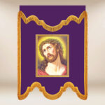 Chorągiew żałobna fioletowa