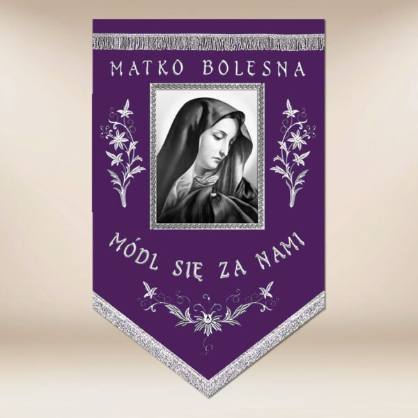 Chorągiew żałobna “Matka Boża”