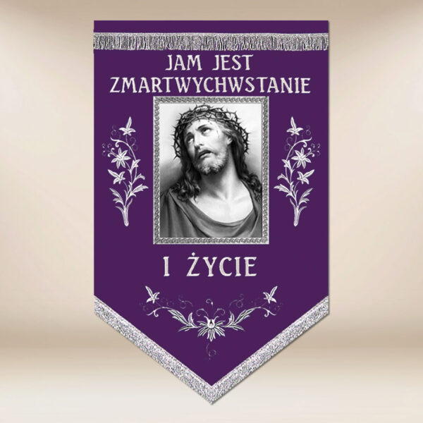 Chorągiew żałobna “Jezus Cierpiący”
