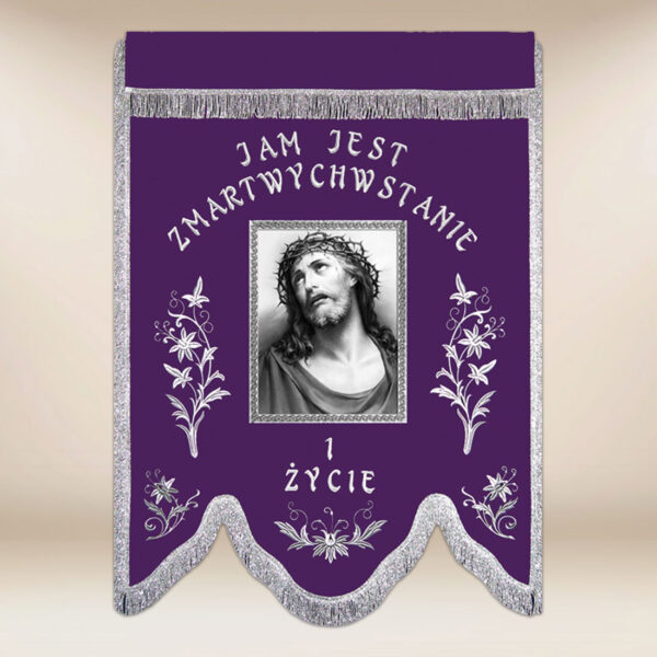 Chorągiew żałobna “Jezus Cierpiący”