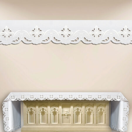 Embroidered liturgical altar cloth