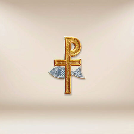 Embroidered appliqué "PX with Fish"