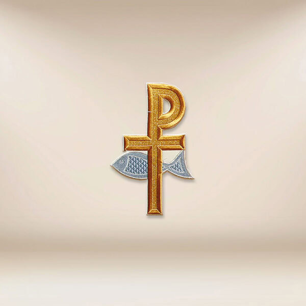 Embroidered appliqué "PX with Fish"