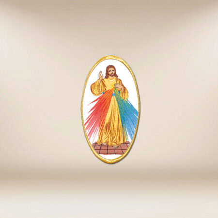 Embroidered application "Jesus Mercy"