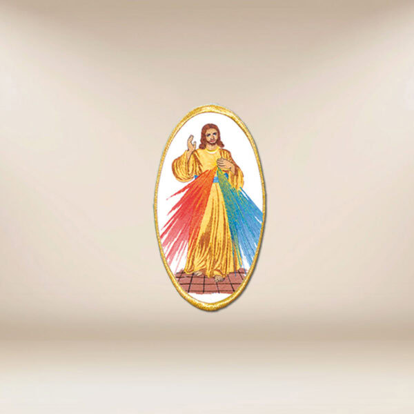 Embroidered application "Jesus Mercy"